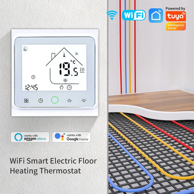 For Tuya Smart Life Wifi Thermostat Electric Floor/Water Heating/Gas Boiler Temp