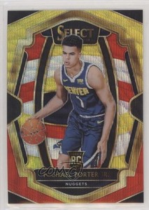 2018-19 Panini Select Premier Level Tri-Color Prizm Michael Porter Jr Rookie RC