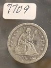 1855 P SEATED LIBERTY QUARTER
