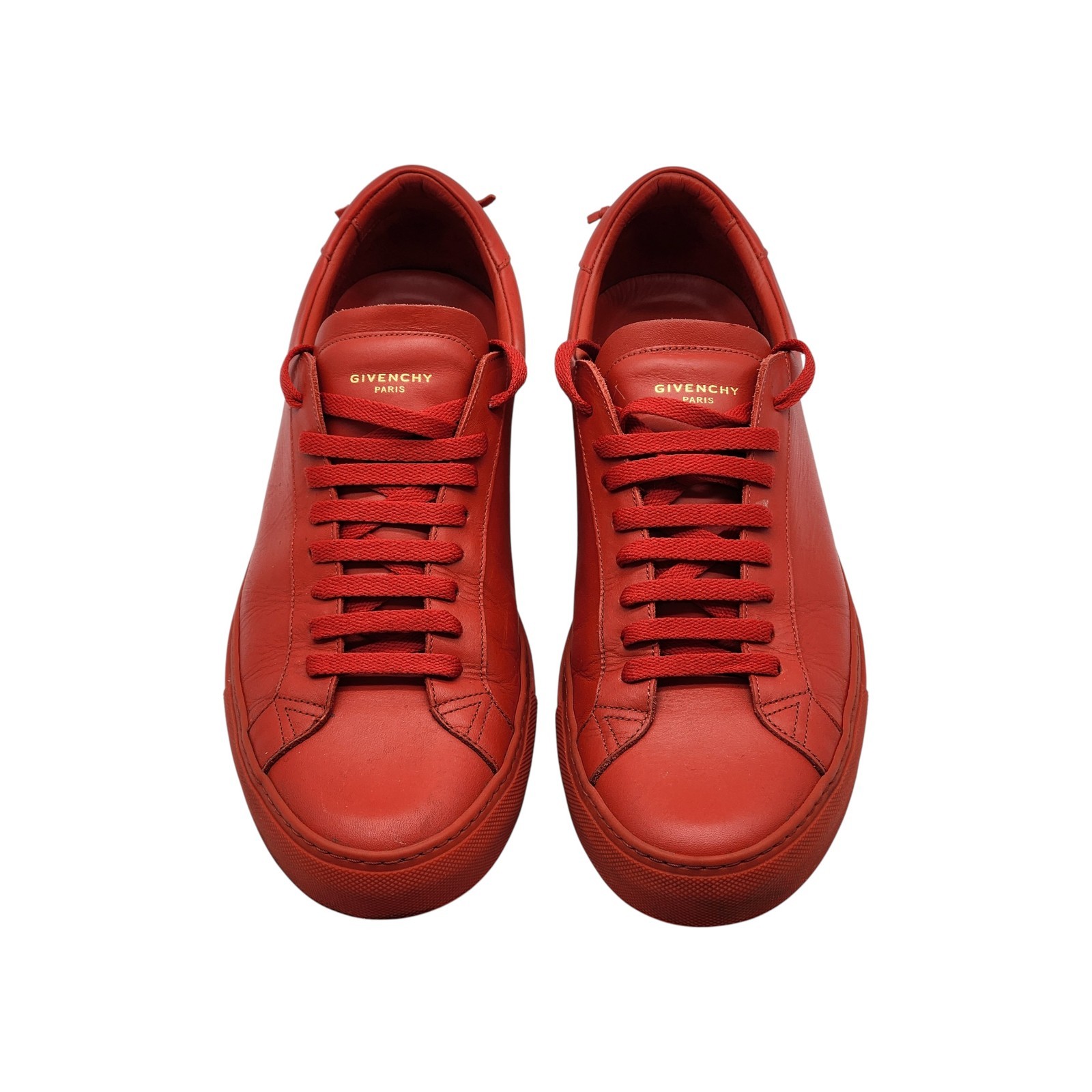 Givenchy Urban Street Low Leather Sneakers Red EU 45 US 12 - $890 thumbnail 4