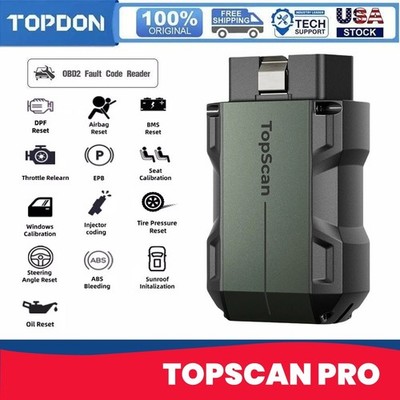 2025TOPDON Topscan PRO Wireless OBD2 Scanner Code Reader Car Coding Diagnostic