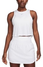 Nike Women's One Classic Dri-FIT Cropped Tank Top White FN2845