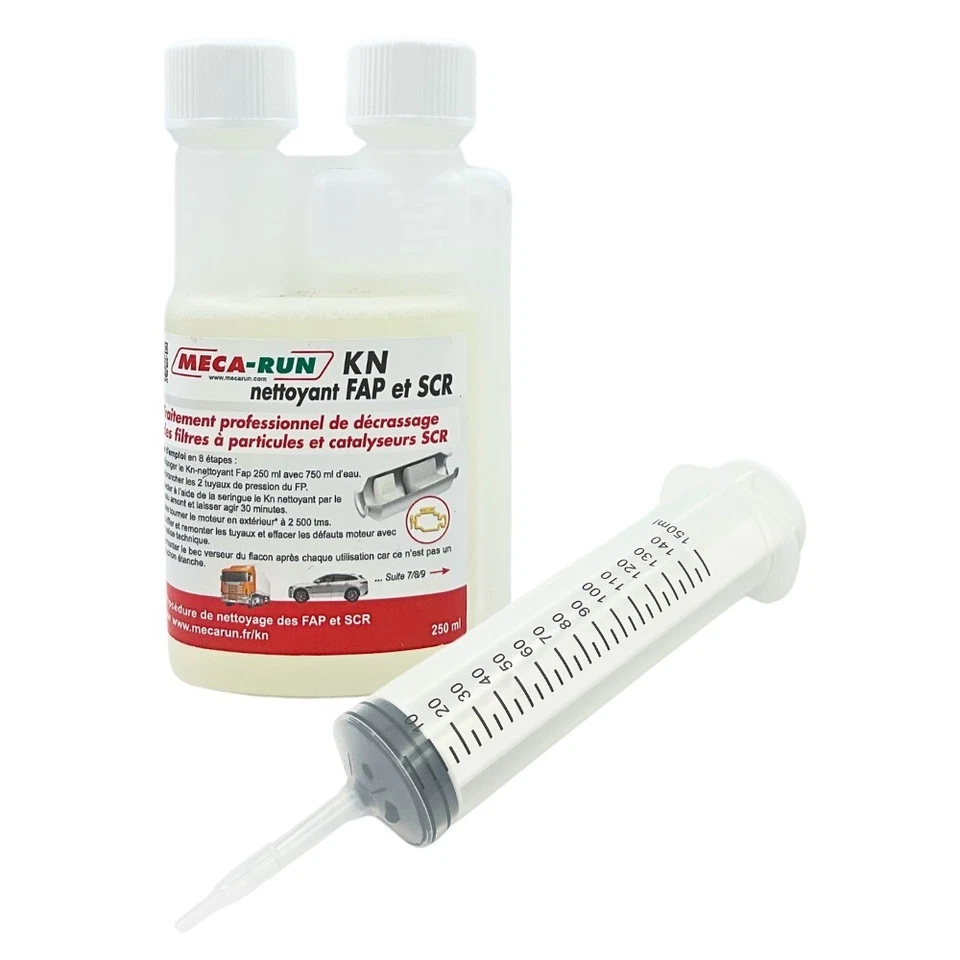 Nettoyant fap et catalyseurs SCR avec seringue KN 250ml Mecarun