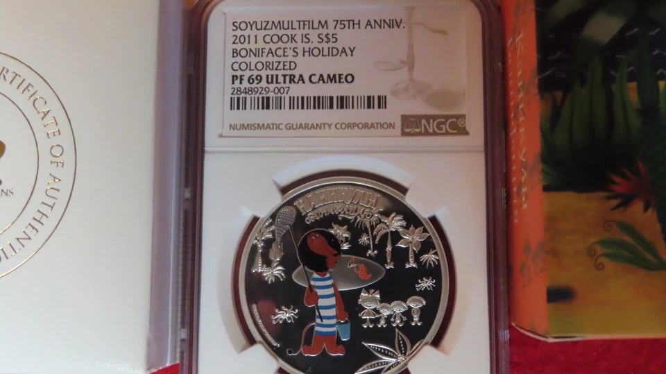 2012 Cook Soviet Cartoon Soyuzmultfilm 999 Silver Boniface's Holiday NGC PF69 - Image 4 of 4