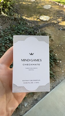 Mind Games CHECKMATE Extrait de Parfum 2ml/ 0.067 fl oz Sample NIB