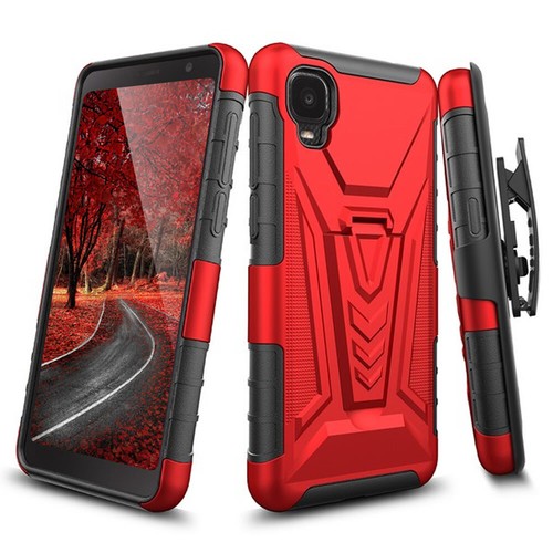 Pour étui à clip de ceinture robuste Alcatel TCL A3 A509DL + verre trempé - Photo 19 sur 22
