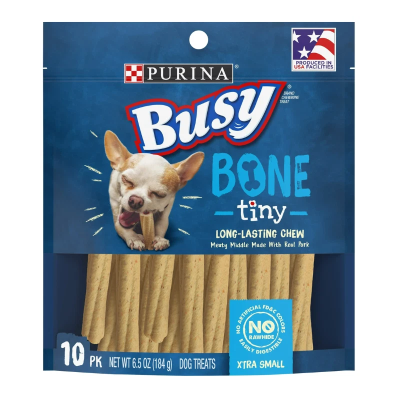 Extra Small Dog Treats Real Pork Long-Lasting Chews 6.5 oz 10 Ct - Image 2 of 4