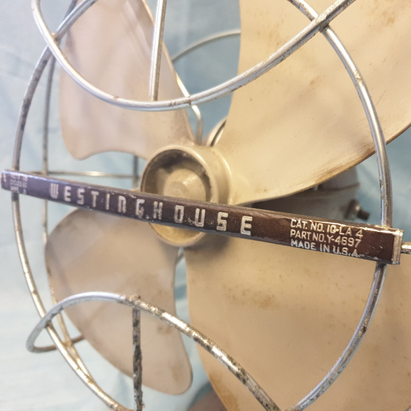 Vintage Westinghouse Fan No. 10LA4 Tested, Working, Oscillating. Repair
