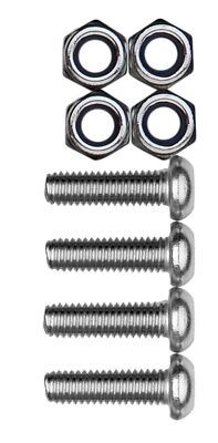 Cruiser Accessories 80330 License Plate Frame Fasteners, Metric-Steel
