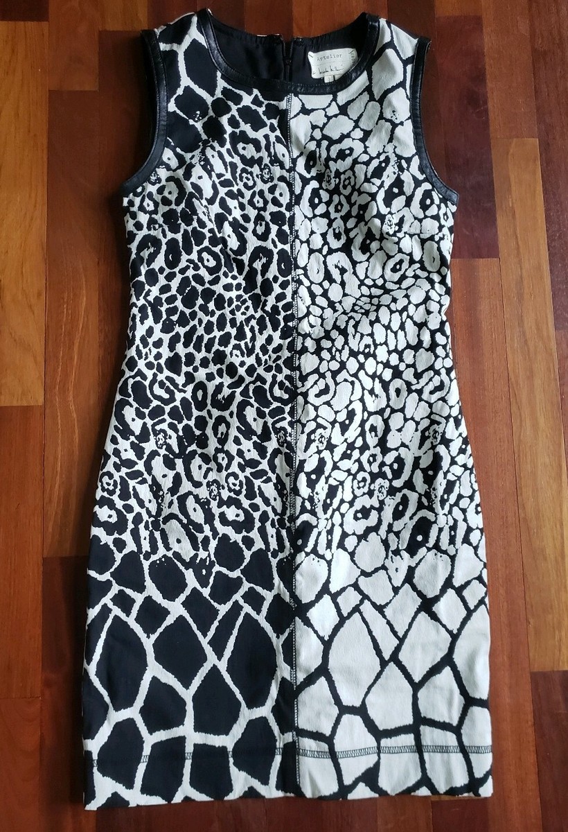 knee length dresses for ladies Leopard Print Short Sleeve Tiered Shirt Dress