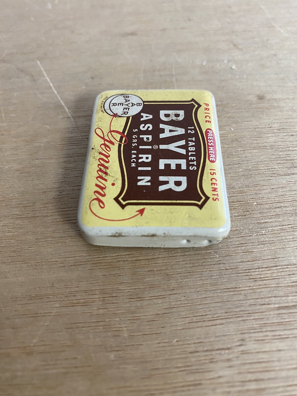 Vintage Bayer Aspirin Tin, Empty, Collector’s Piece, From America eBay