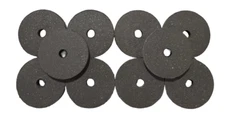Cratex 1-1/2" x 1/4" x 1/4" Resin Bonded Rubber Wheel (Medium Grit) 10 Pack