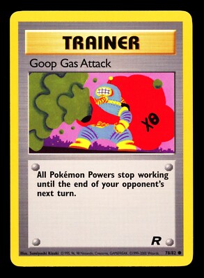 2000 Pokemon Team Rocket Goop Gas Attack 78/82 NM