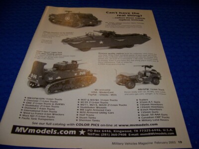 2003 MV MODELS ''CANT HAVE THE REAL THING?''..1-PAGE ORIGINAL SALES AD (104MM)