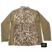 BANDED GEAR 1/4 ZIP HAILSTONE PULLOVER JACKET SHADOW GRASS BLADES CAMO MEDIUM