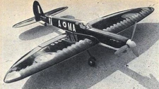 Jack Sheeks Spitfire Model Airplane Stunt Plans Flying Models Sept 1968, MPS 142