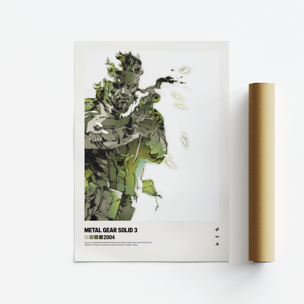 Metal Gear Solid 3: Snake Eater (2004) Video Game Art Poster
