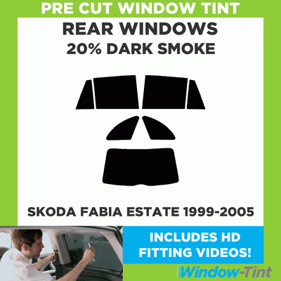 2005 to 2008 Rear windows 20/% Dark Smoke Skoda Octavia Estate Pre cut window tint