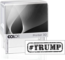 Trump Self-Inking Stamp - 3/4" x 1-7/8" - Patriotic Office Supplies