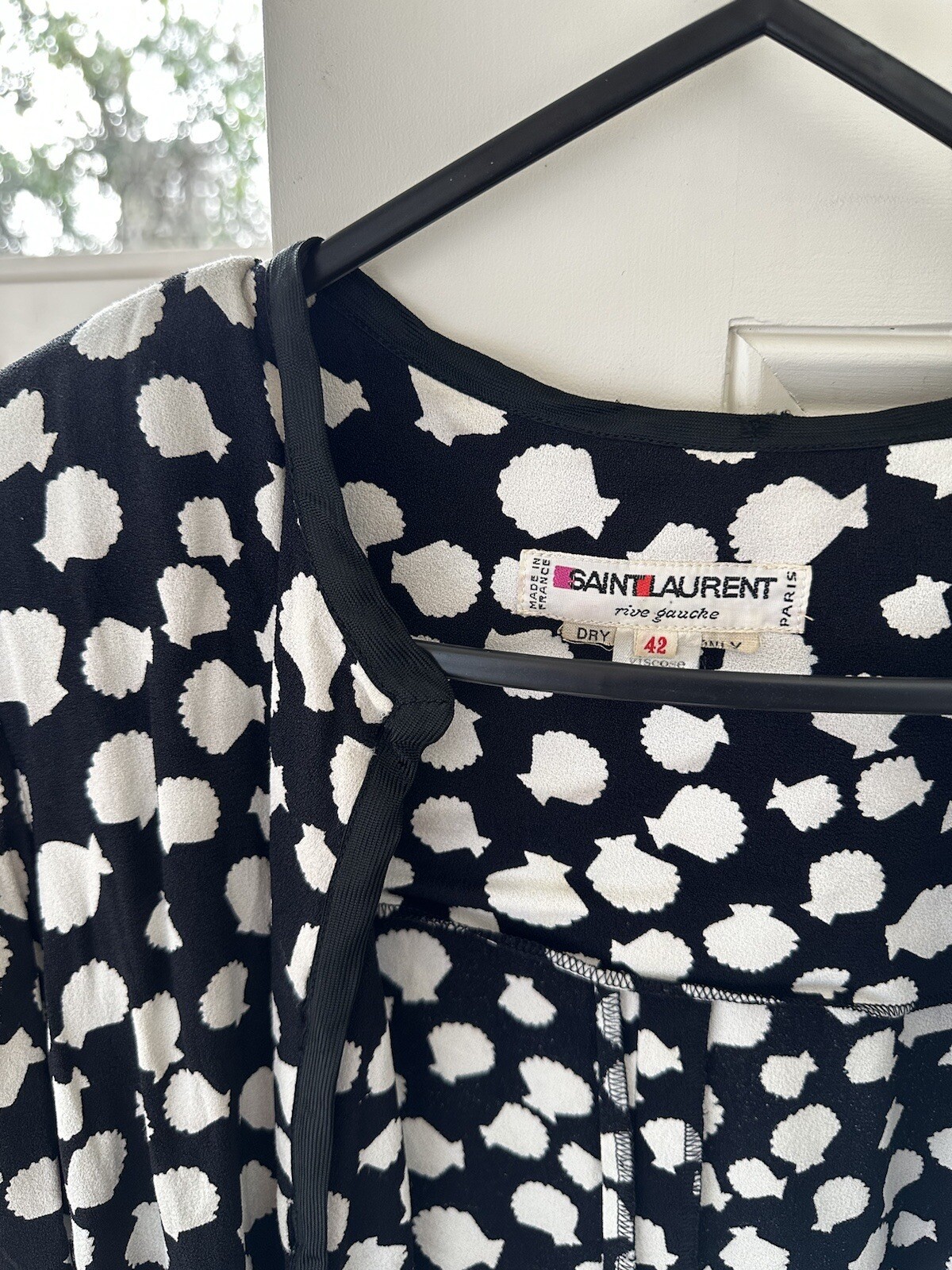 Yves Saint Laurent Camicia conchiglia di seta