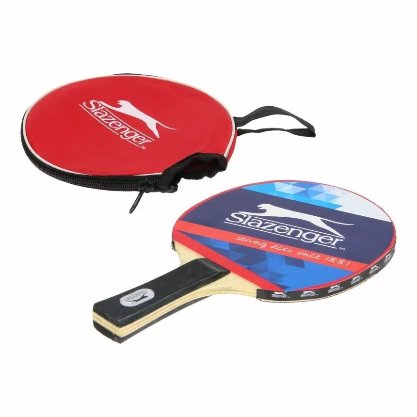 Single Slazenger Table Bat Racket Blade Paddle Sport Indoor Outdoor Carry | eBay