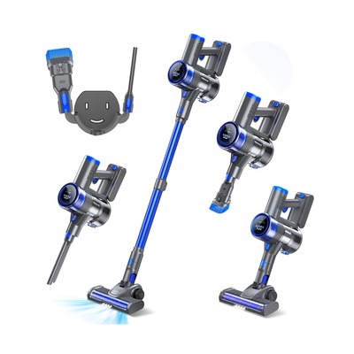 Cordless Vacuum Cleaner, 33Kpa/400W Stick Vacuum Cleaners with 45Min Detachab...