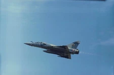 OLD PHOTO MEETING PERPIGNAN PO 66 MILITARY AIRCRAFT MIRAGE 2000