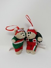 Starbucks-2019 Bearista Bears Plush Ornaments Limited Edition Pair Boy Girl