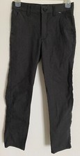 Vans Pants Boys 10 Gray Charcoal New Authentic Chino Fit Slim Leg
