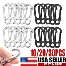 10/20/30x Aluminum Mini Spring Carabiner Clip Keychain Snap Outdoor Camping Hook