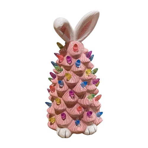 Pink Bunny Tree Easter Decorations For Indoor Spring Home Bedroom Office Décor - Picture 2 of 7