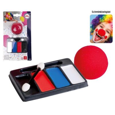 TIB Heyne Schminkset Clown | Kinder Schminke mit Clownsnase | Faschingsschminke