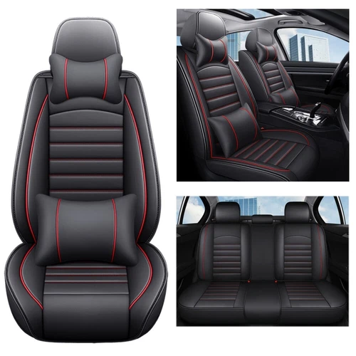 For Lexus Car Seat Cover Protectors Waterproof Leather Front Rear Seat Cushion - Bild 10 von 28