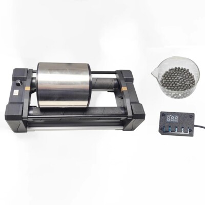 NEW Lab Desktop Polishing Machine Speed Adjustable Stainless Steel Bead Grinders