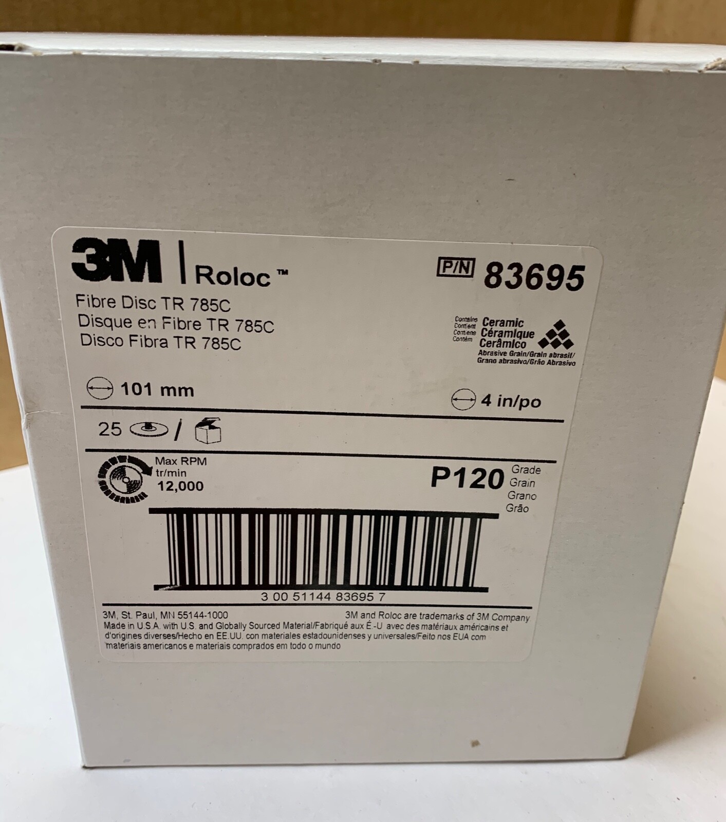 3M Regalite Polycut Fibre Roloc 4