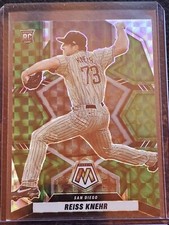 2022 Panini Mosaic - Rookies Green Mosaic Prizm #240 Reiss Knehr (RC)
