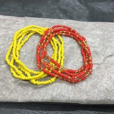 2 PC Handcrafted Waist Beads Jewelry African Bohemia Bracelets Anklet New 4784