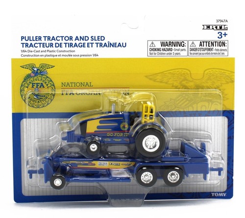 FFA Edition Go For It Puller Tractor with Sled ERTL 1/64 Scale Die Cast New - Picture 2 of 2