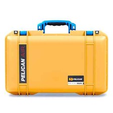 Yellow Blue Pelican 1525 Air case. With Foam.