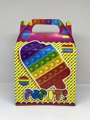 10 Pack Pop It Candy Boxes Paquete con 10 Cajas de Pop It