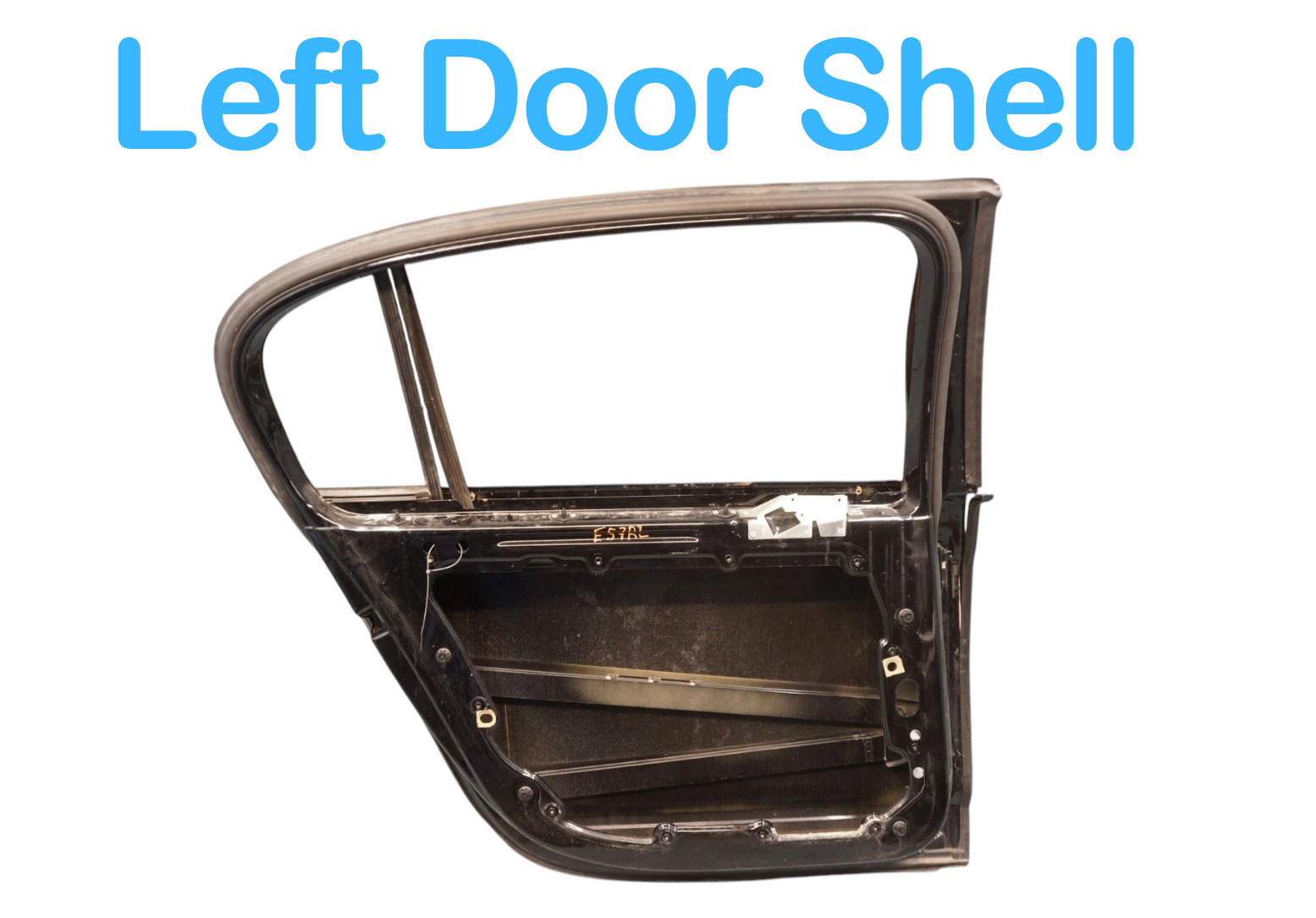 06-12 Bentley Continental Rear Left Driver Side Door Shell Panel Black OEM