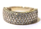 New Listing14k yellow gold womens cubic zirconia cz cluster ring 3.6g Size 6 estate vintage