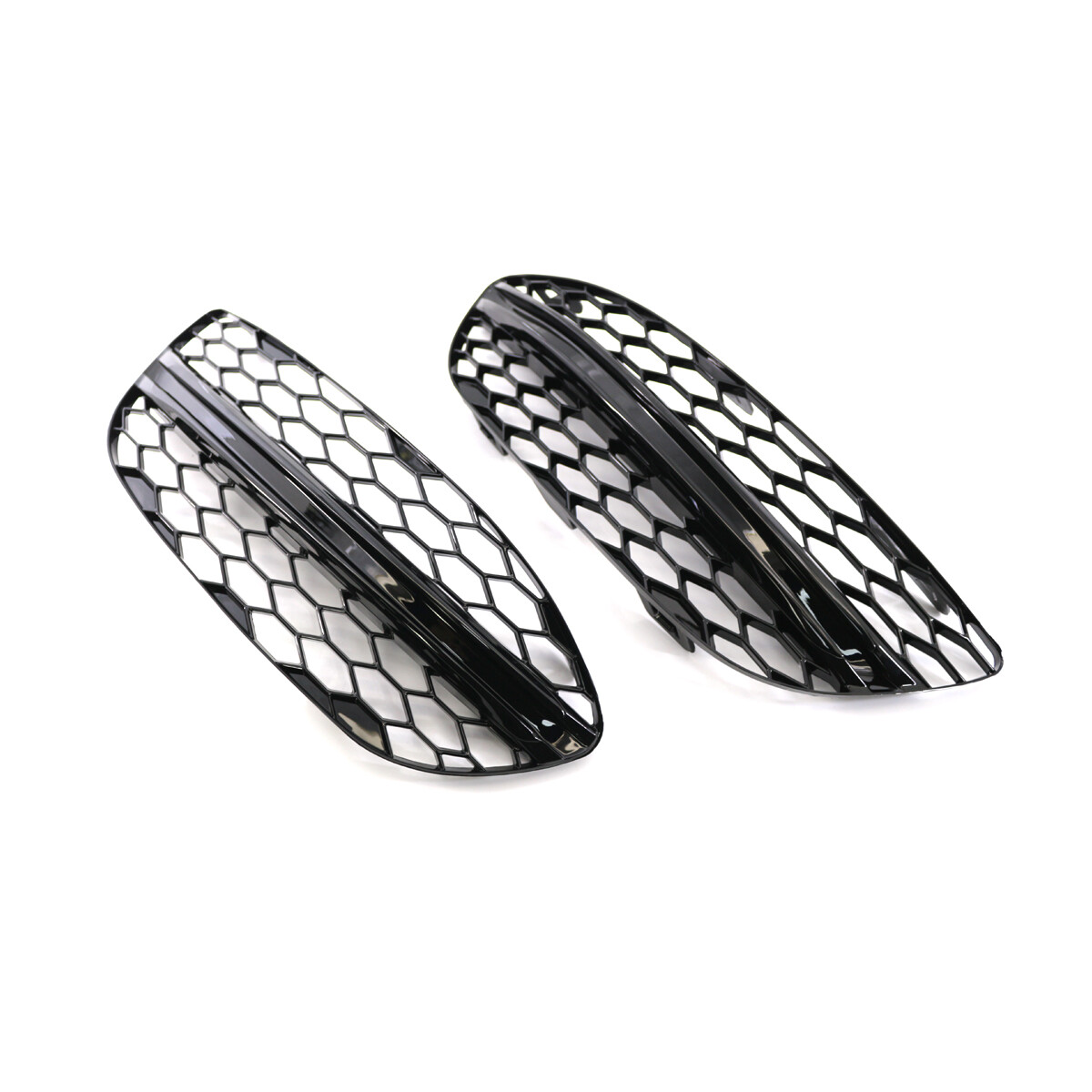 For Benz W205 C300 C-CLASS 2014-19 Fog Light Grille Grill Replacement Honeycomb