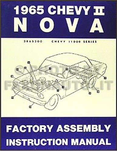 1965 Chevy II Und Nova Und SS Bound Montagehandbuch Chevrolet Werk-image