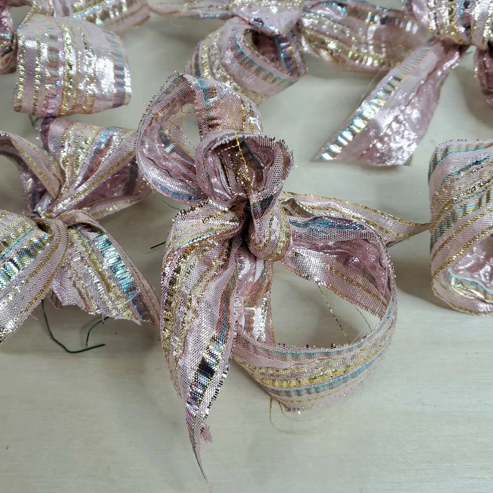 "Arcos brillantes para candelabros decoración árboles de Navidad tamaño 4"" color coral 12 quilates" Foto 4 de 4