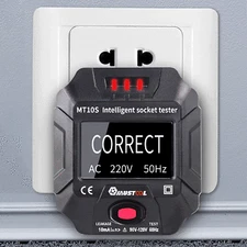 MUSTOOL MT10S/MT10E Socket Outlet Tester Intelligent Detection Display Voltage F