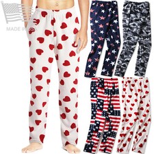 Mens Pajama Pants Flannel Fleece Lounge House Wear Size S M L XL XXL