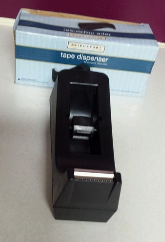 Bridgeport Dispenser Nastro Nero Scrivania Casa, Ufficio Nuovo Con Scatola - Foto 3 di 5