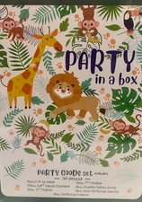 86pc Monkey Jungle Zoo Safari Animal Birthday Party Box Theme Decor Banner