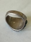 Vtg Sterling Silver Turquoise Cluster Petit Point Ring Size 13  aLm — photo 4